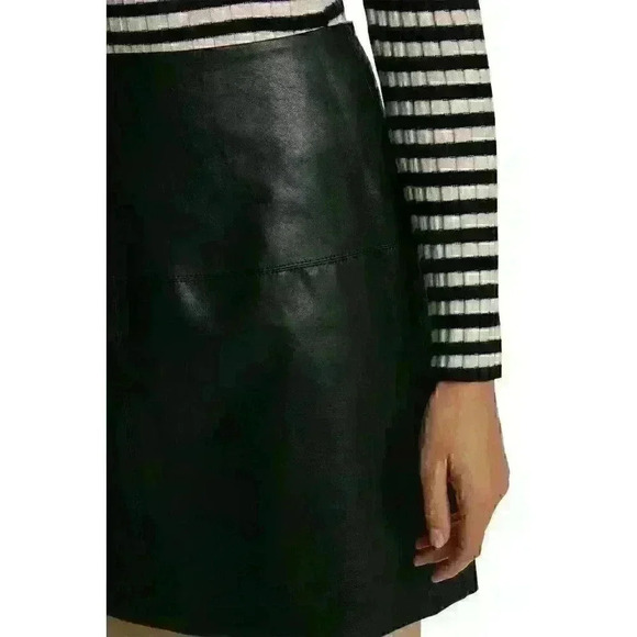 NEW! Ted Baker Women's 0 Verium PU Leather Suede Mini Skirt NWT $225 - Picture 4 of 4
